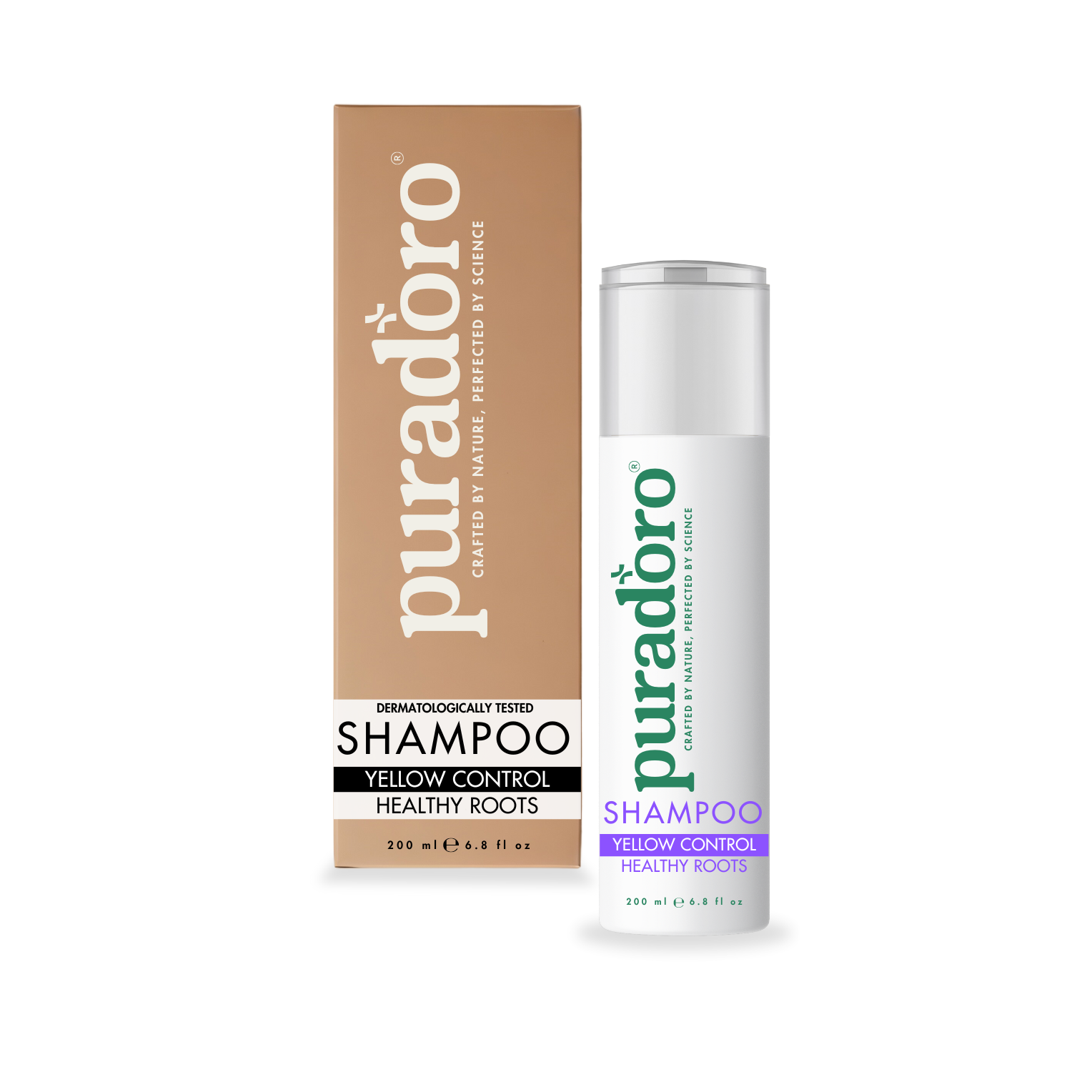 yellow shampoo Shampoo Anti-Yellow & Bulbes Saines – Neutralise les teintes jaunes, éclaircit les cheveux blonds et gris 200ml – Image 1